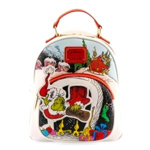 BNWT loungefly The Grinch Chimney Thief mini backpack Dr. Seuss